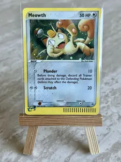 Pokemon TCG *SWIRL* Meowth 013 Nintendo Black Star Promo (English) - MP - Image 1