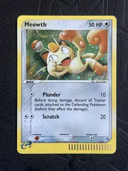 Pokemon TCG *SWIRL* Meowth 013 Nintendo Black Star Promo (English) - MP - Image 3