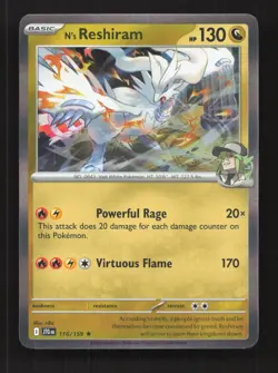 N's Reshiram 116/159 Rare Journey Together Pokemon Holo Near Mint - Image 1