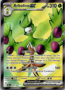 Arboliva ex 207/182 Ultra Rare Destined Rivals Pokemon Near Mint - Image 1