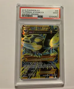 2015 Pokemon XY Ancient Origins Full Art Primal Kyogre EX 96/98 PSA 2 Shiny 🔥 - Image 1