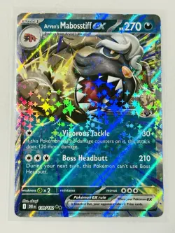 Arven’s Mabostiff Ex 139/182 Destined Rivals Double Rare Holo Pokemon TCG NM - Image 1