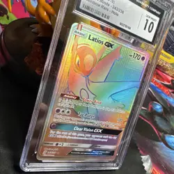 Latios GX 243/236 Rainbow Rare - CGC Gem Mint 10 - Unified Minds- Pokemon TCG - Image 2