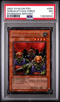 2002 Yu-Gi-Oh! Goblin Attack Force – PSA 7 NM – Powerful Effect Monster - Image 1