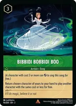 4x Bibbidi Bobbidi Boo - 96/204 - Rare NM-Mint Disney Lorcana: Rise of the Flood - Image 1