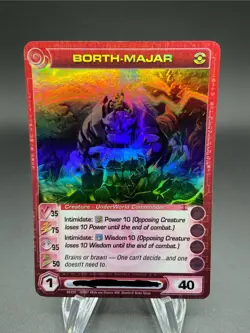 Chaotic 30/232 Borth-Majar Super Rare Holo Foil Card Max Speed, Max Wisdom - Image 1