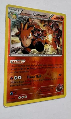 Pokemon Team Magma's Camerupt 2/34 Double Crisis Rare Reverse Holo 110 HP Card - Image 3