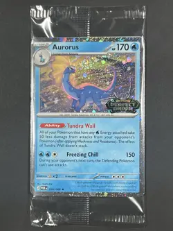 Aurorus Promo Card Cosmo Holo Pokemon Perfect Order Stamped 024/088 Barnes Noble - Image 1