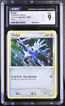 CGC 9 MINT Dialga 2011 Call of Legends 3/95 Holo Pokemon Card - Image 1