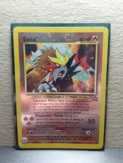 2001 Pokemon Promo Entei 34 Holo Vintage Basic Card Nintendo GAMEFREAK - NM - Image 1