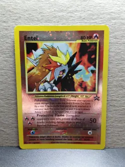 2001 Pokemon Promo Entei 34 Holo Vintage Basic Card Nintendo GAMEFREAK - NM - Image 2