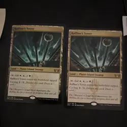 Magic: The Gathering Raffine's Tower 2 Land Cards Streets of New Capenna - Image 1