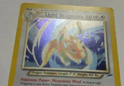 Pokemon TCG Light Dragonite Neo Destiny Holo Card 14/105 - Image 4