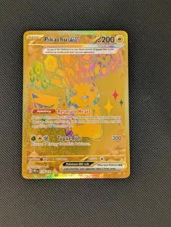 Pokemon TCG Pikachu EX Prismatic Evolutions Holo Card 179/131 - Image 1