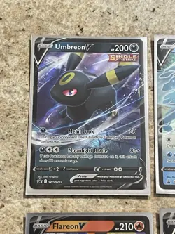 Eevee Evolutions V Promo SWSH 6 Card Set Eeveelutions Pokemon TCG Umbreon V - Image 2