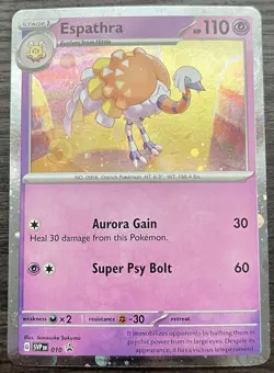 Espathra 010 Pokemon TCG Scarlet & Violet Black Star Promo Cards Holo MINT NM - Image 1