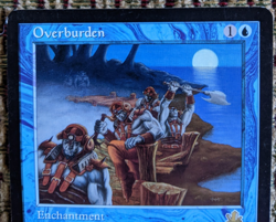 MTG Overburden – Prophecy LP | Blue Enchantment Control EDH Vintage Magic Card - Image 3