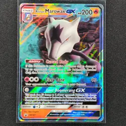 Alolan Marowak GX - SM187 - Ultra Rare - Sun & Moon - Pokemon Card - MP - Image 1