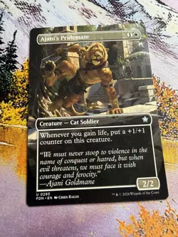 MTG Ajani's Pridemate Borderless ** Foundations ** English (NM) - Image 2