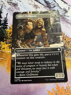 MTG Ajani's Pridemate Borderless ** Foundations ** English (NM) - Image 5