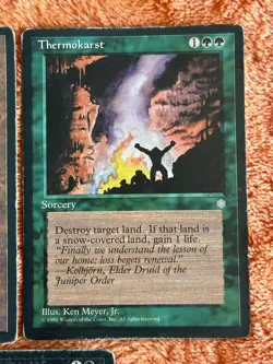 5x MTG Ice Age Rares - Dance of the Dead - Thermokarst - Zuran Orb - cards rare - Image 4
