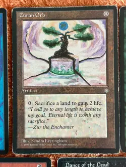 5x MTG Ice Age Rares - Dance of the Dead - Thermokarst - Zuran Orb - cards rare - Image 5