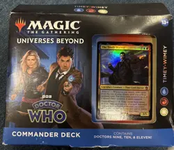 NEW & SEALED! MTG UNIVERSES BEYOND: DOCTOR WHO - TIMEY-WIMEY COMMANDER DECK 195166228815 - Image 1