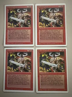 Keldon Warlord 4er Set - MTG - REVISED (3rd) - ENGLISCH - ©1994 NM/M Uncommon - Image 1