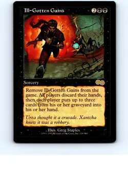 Ill-Gotten Gains #138 Rare Urza's Saga MTG LP Exc/Exc+ (Surface Blemish) - Image 1