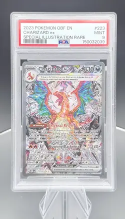 PSA 9 Charizard ex 223/197 OBF Special Illustration Rare Pokemon - Image 1
