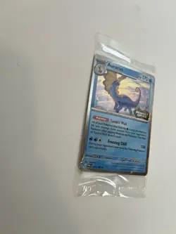 Aurorus Promo Card Cosmo Holo Pokemon Perfect Order Stamped 024/088 Barnes Noble - Image 3