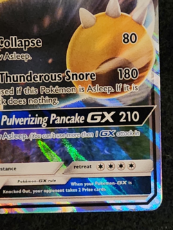 2016 Pokemon Black Star Promo Snorlax GX #SM05 EX-NM - Image 4