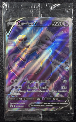 Pokemon Mewtwo V FACTORY SEALED Full Art Holo Sword & Shield Promo SWSH229 - Image 1
