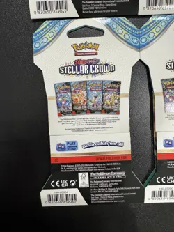 Pokemon TCG Scarlet & Violet Stellar Crown Sleeved Booster Pack Lot Of 4 - Image 5