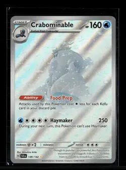 Pokemon 2024 Stellar Crown Crabominable #149/142 - Image 1
