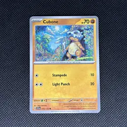 Cubone 076/159 Sv09: Pokemon Journey Together Non Holo - Image 1