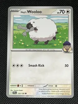 Hop's Wooloo 135/159 Pokemon Sv09: Journey Together Non Holo - Image 1
