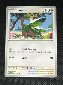 Tropius 123/159 Pokemon Sv09: Journey Together Non Holo - Image 1