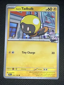 Iono's Tadbulb 052/159 Pokemon Sv09: Journey Together Non Holo - Image 1