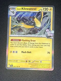 Iono's Kilowattrel 055/159 Pokemon Sv09: Journey Together Holo - Image 1
