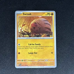 Swinub 077/159 Sv09: Pokemon Journey Together Non Holo - Image 1