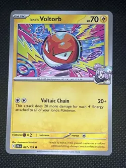 Iono's Voltorb 047/159 Pokemon Sv09: Journey Together Non Holo - Image 1