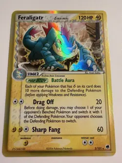 Feraligatr - 2/101 Ex Dragon Frontiers 2006 - Reverse Holo - Pokemon TCG - Image 1