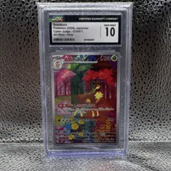 Pokemon Sawsbuck 074/071 Sv5m: Cyber Judge Art Rare Holo Japanese CGC 10 2024 - Image 1