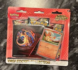 Pokemon Ascended Heroes Tech Sticker Collection Charmander (Factory Sealed) - Image 1