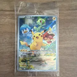 Pokemon Pikachu 027 SVP: Scarlet & Violet Promo Holo 60 HP Adventuring Together - Image 1
