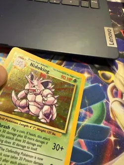 Pokemon Nidoking Base Set 11/102 Holo Rare UNLM WOTC Vintage Light Play Single - Image 3