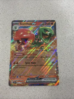 Scovillain ex Double Rare 037/191 Sv08: Surging Sparks Holo POKEMON NEAR MINT - Image 1