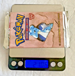 (HEAVY) Pokemon Fossil Booster Pack Unlimited –Lapras- 1999 Sealed– 21.06 g - Image 2