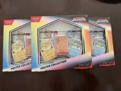 Pokemon TCG Scarlet & Violet Prismatic Evolutions Poster Collection Box Lot Of 3 - Image 1